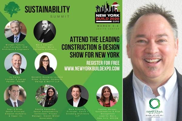 Global GreenTag CEO Chairs Sustainability Summit at New York Build Expo 2020