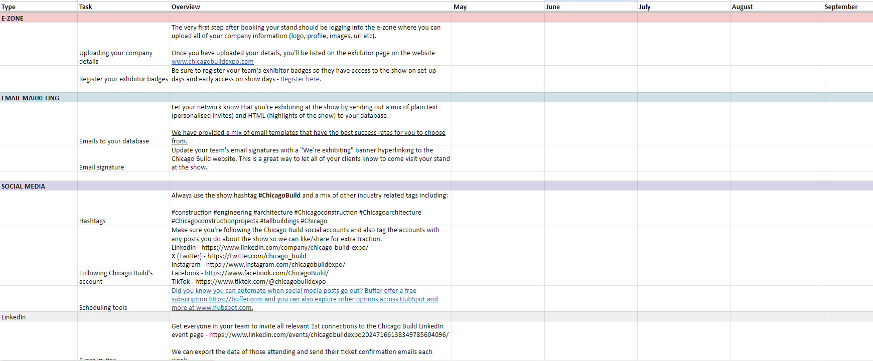 Exhibitor Plan