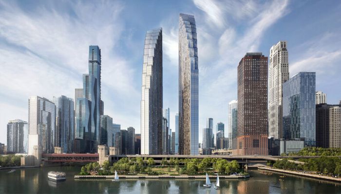 Concrete Core At 400 Lake Shore Has Risen Above The Chicago Spire Cofferdam