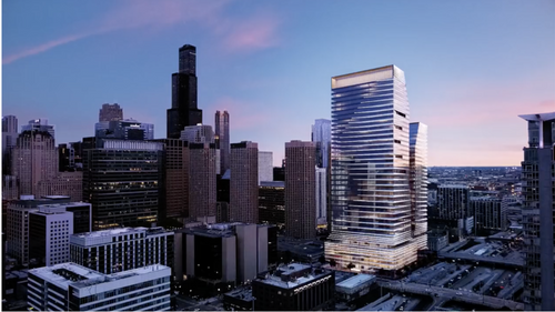Updated Renderings Revealed for Two-tower Office Development in West Loop Gate