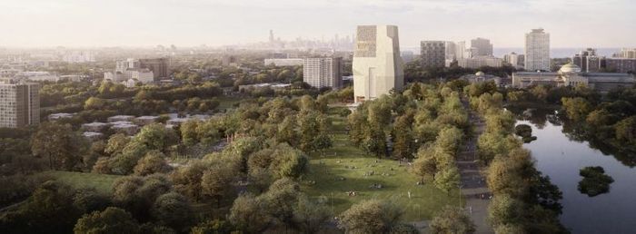 Obama Presidential Center Nears Full Height In Jackson Park