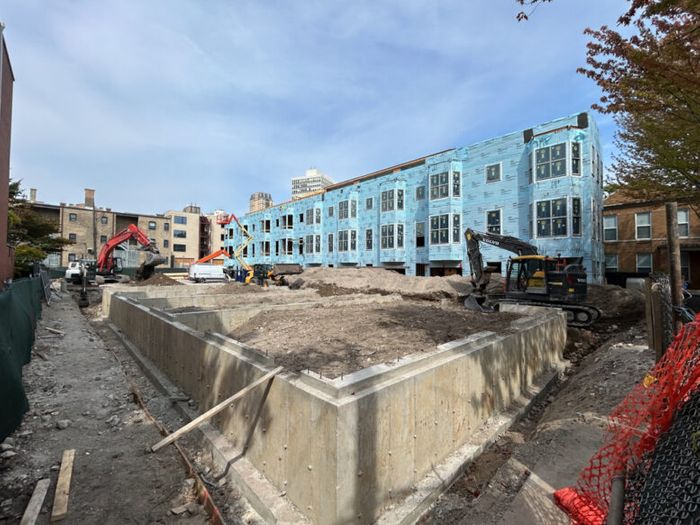 First Row Of Cambridge Avenue Townhomes Tops Out Cenacle Retreat Site