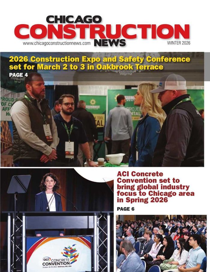 Winter (January) 2026 issue of Chicago Construction News published