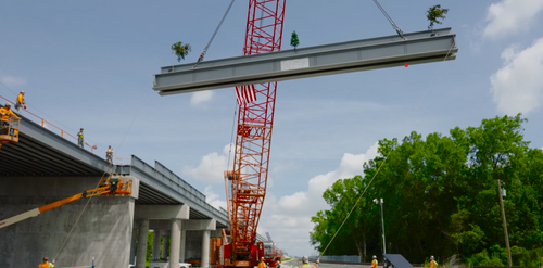 Final girder placed on Chicago rail flyover, marking major construction milestone