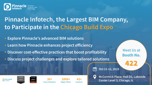 Meet Pinnacle Infotech, the Largest BIM Company, at Chicago Build Expo Booth 422