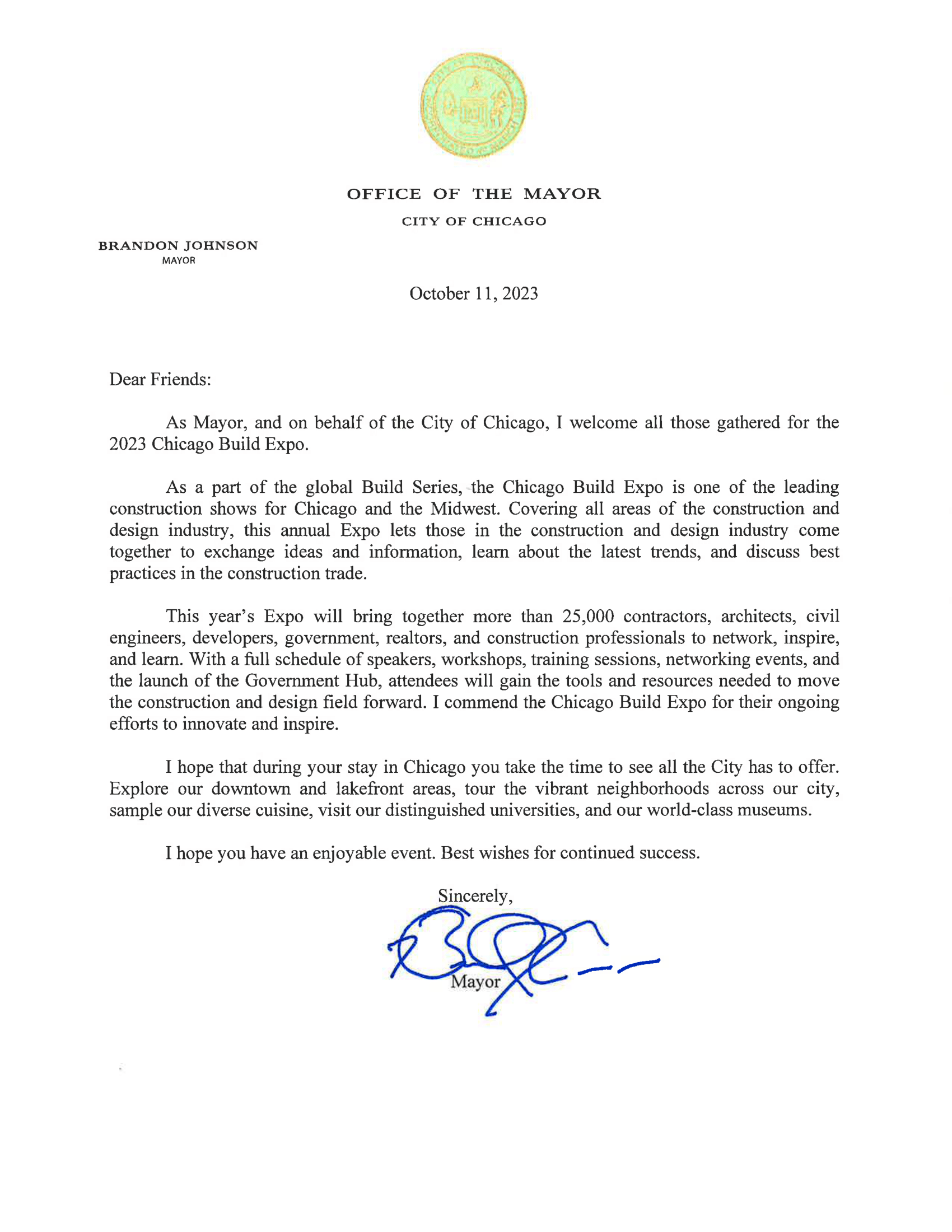 Mayor of Chicago