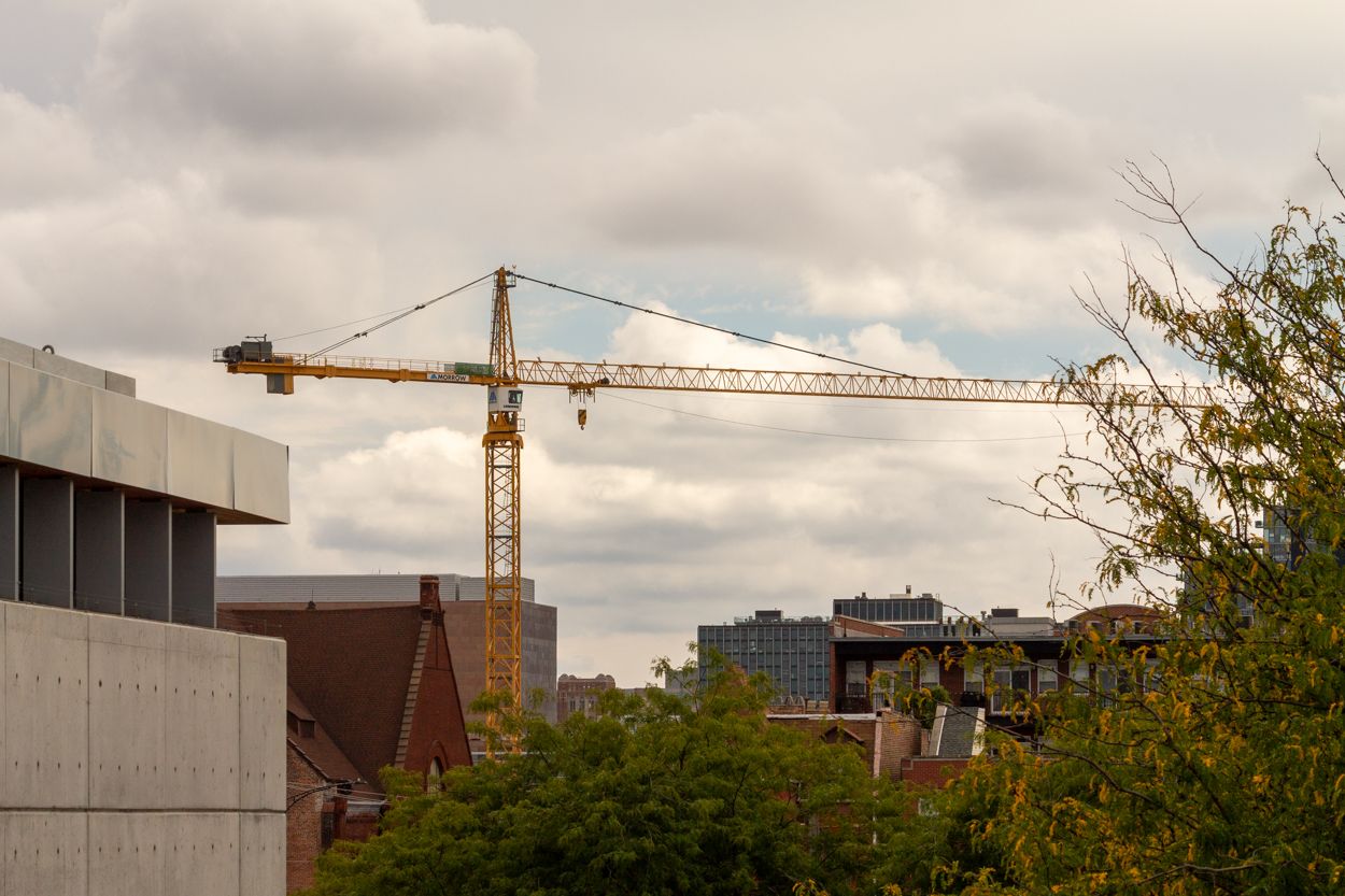 The Tower Crane Is Up At The 1901 Project