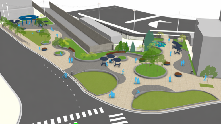 Construction Underway For New Logan Square Plaza