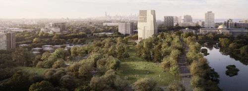 Obama Presidential Center Nears Full Height In Jackson Park