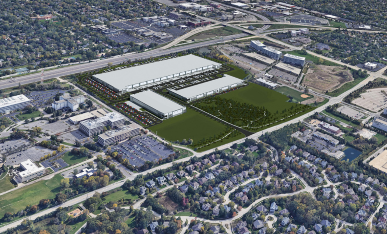 Developer details plans for industrial park on Baxter's Deerfield HQ