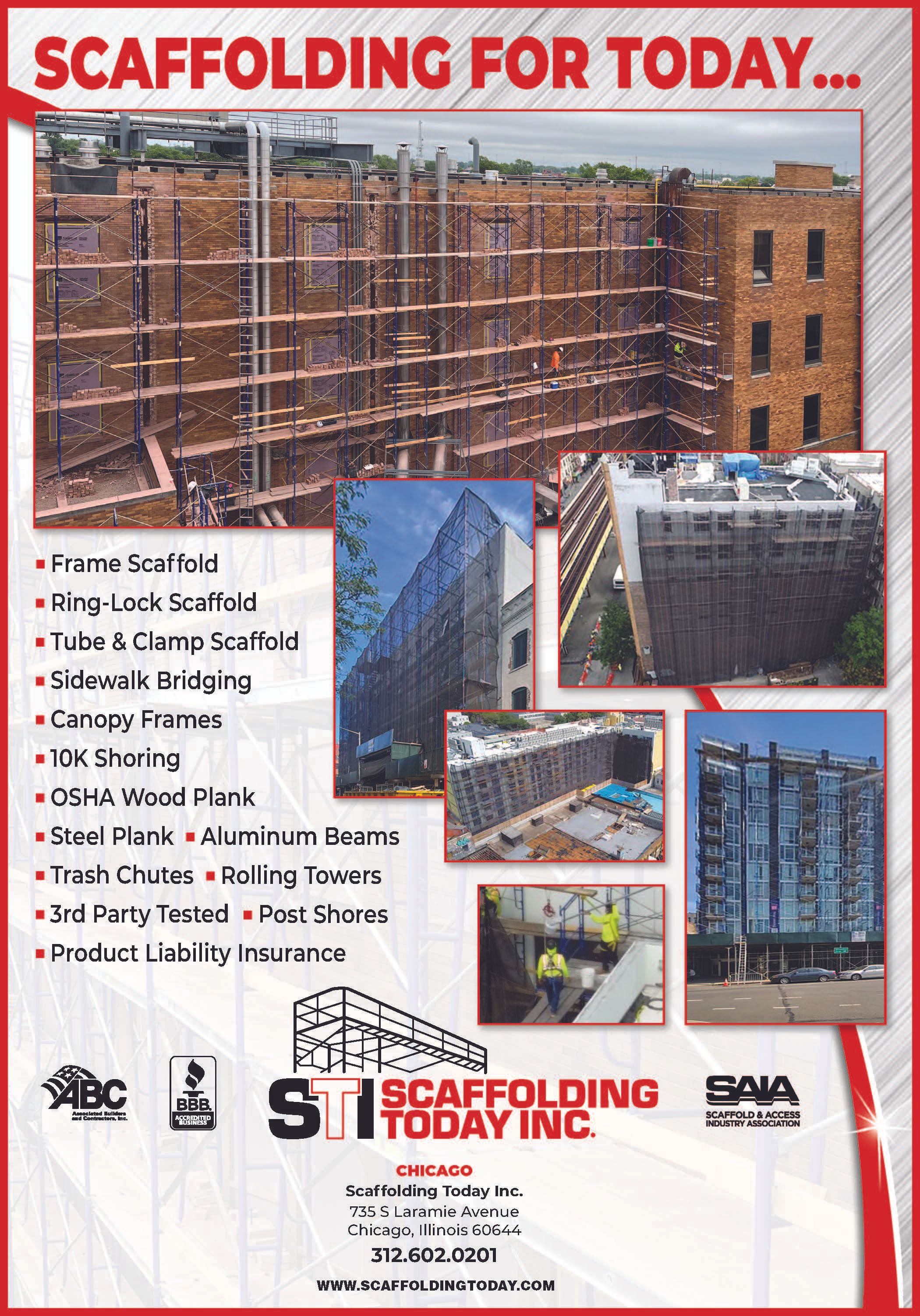 SCAFFOLDING TODAY NEW CHICAGO BRANCH