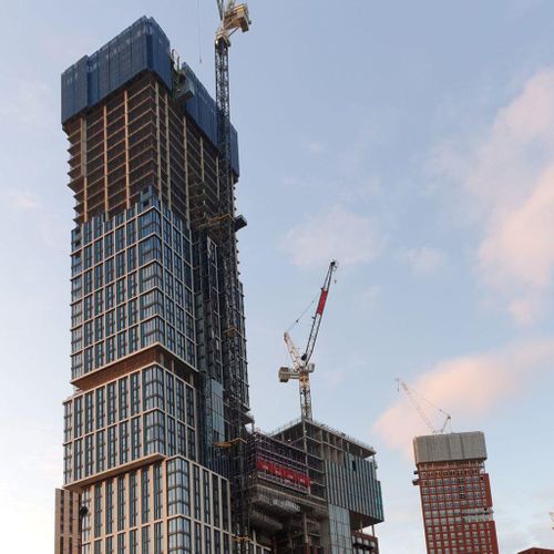 DAMAC's 1st tower in the city of London reaches its pinnacle