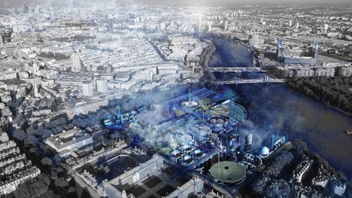 Sam Coulton designs environmentally friendly cemetery that would slowly dye London blue