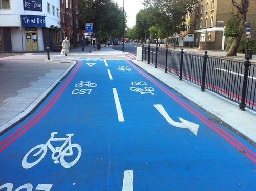 Construction work on new London cycleway reaches major milestone