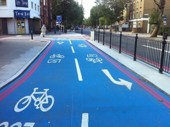 Construction work on new London cycleway reaches major milestone