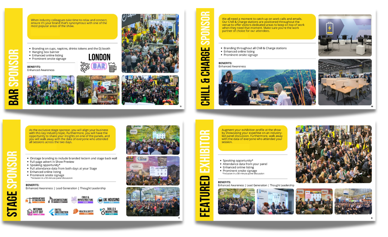 Preview of London Build Sponsorship brochure