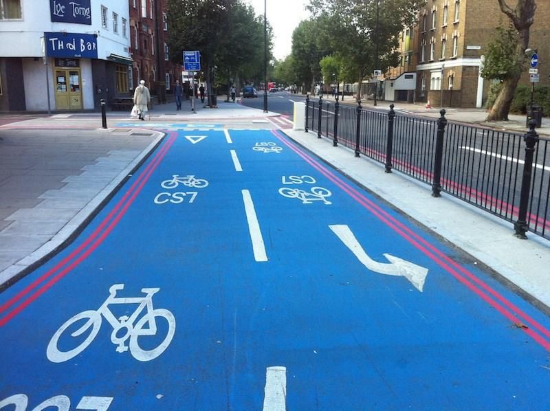 Construction work on new London cycleway reaches major milestone