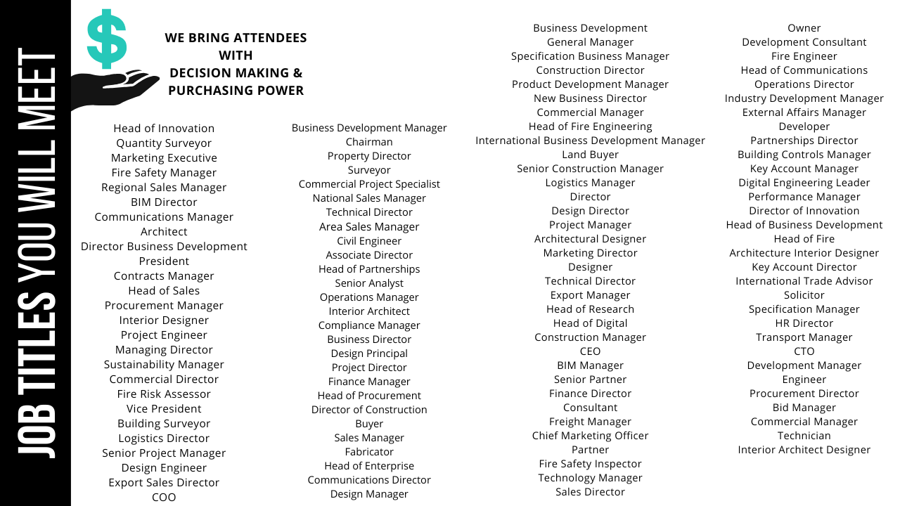 Job Titles at Miami Build