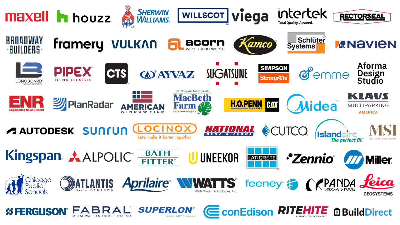 Vendors at our US Build Expos include:
