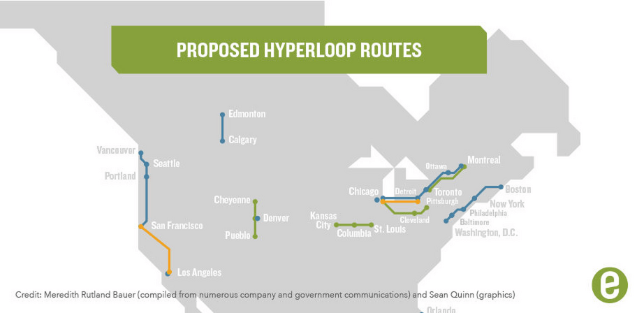 Hyperloop Routes