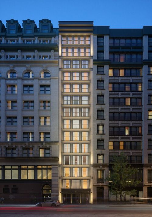 &Atilde;&cent;&acirc;‚&not;&Euml;œLouie' Tops Out At 21 West 17th Street And 16 West 18th Street In Flatiron District, Manhattan
