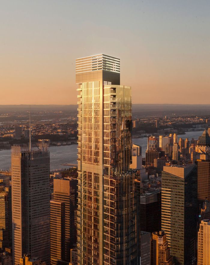Excavation Underway For 68-Story Skyscraper At 100 West 37th Street In Midtown, Manhattan