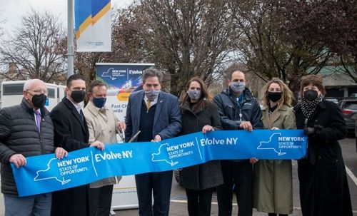 Governor Hochul Announces First of Five City Electric Vehicle Fast Charging Sites Installed Through State's Downtown Revitalization Initiative