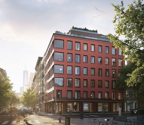 Spring + Thompson's Fa&Atilde;ƒ&Acirc;&sect;ade Takes Shape at 83 Thompson Street in Soho, Manhattan