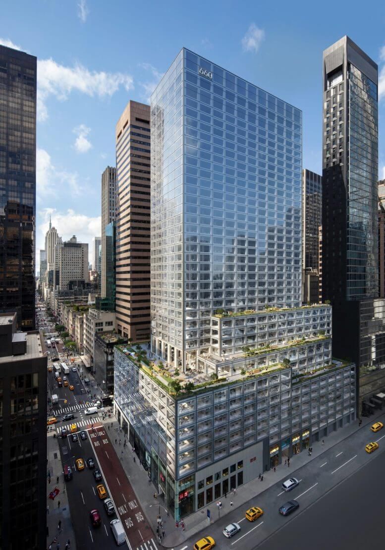 660 Fifth Avenue's Re-Cladding Continues In Midtown, Manhattan