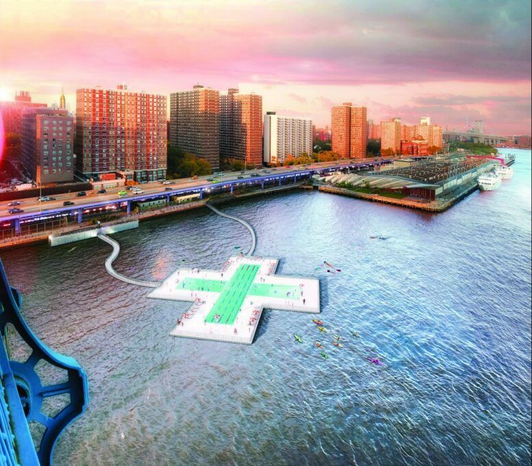 Plans Revealed To Open Floating + Pool At Pier 35 on the Lower East Side of Manhattan