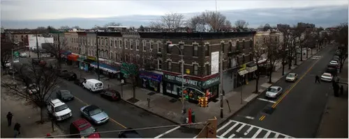 Construction underway for affordable housing at 570 Eldert Lane in Cypress Hills, Brooklyn