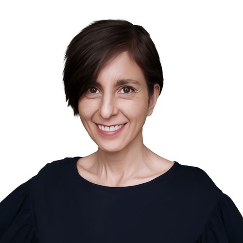 Diana Bald - Blue Orange