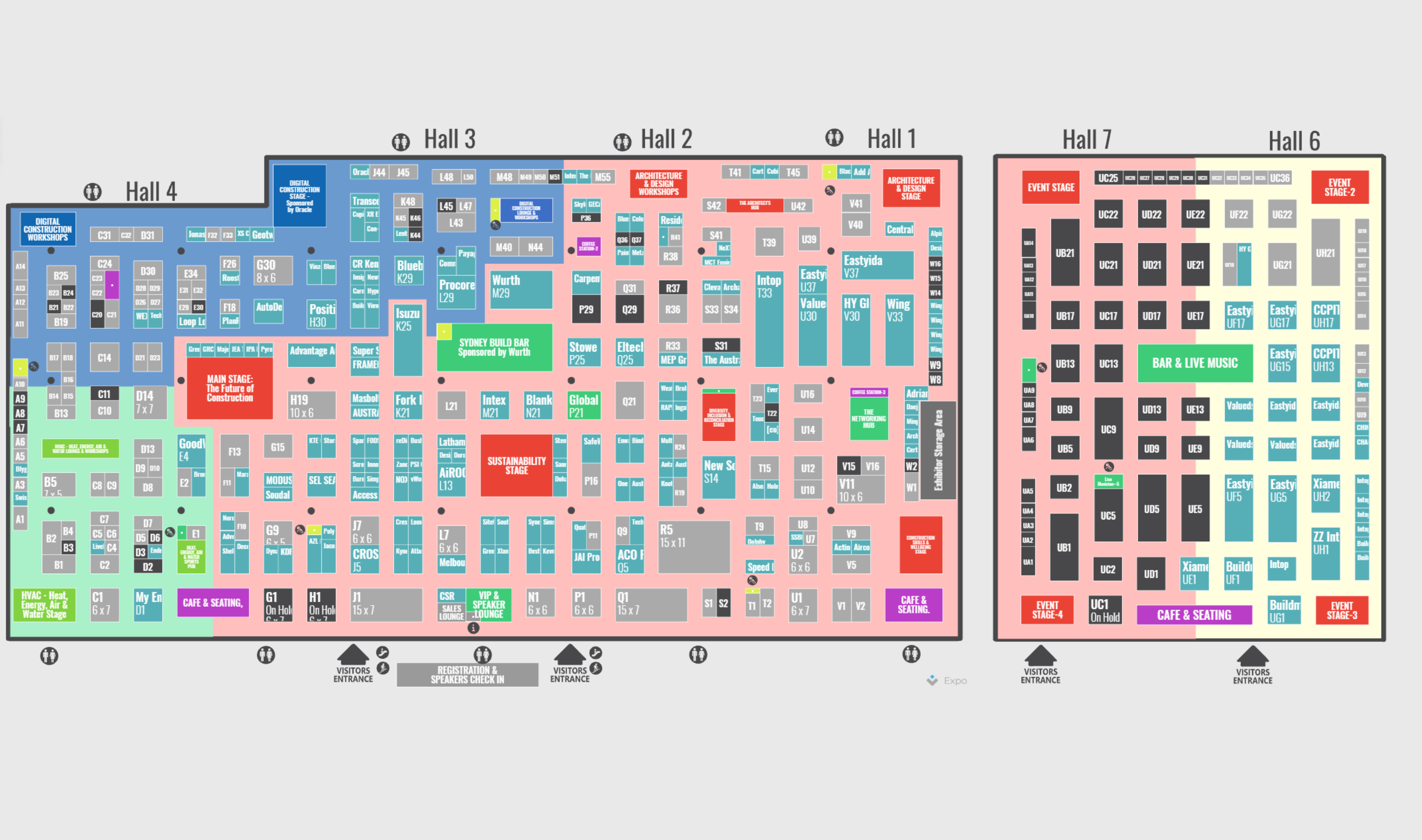 Floorplan 2024 Digital Construction Australia Exhibition