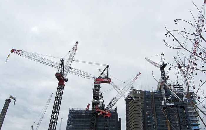Crane Spotting: Sydney Construction Falls While Melbourne Peaks