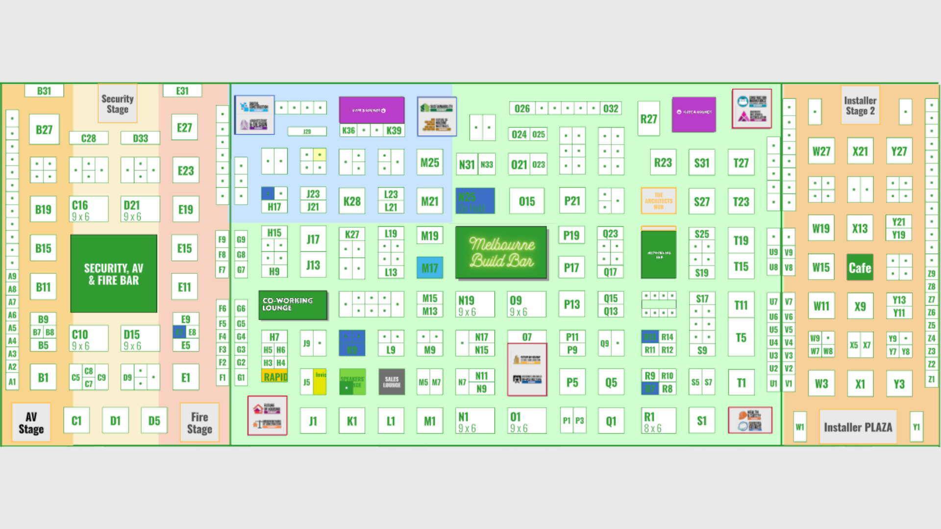 Floorplan: Halls 