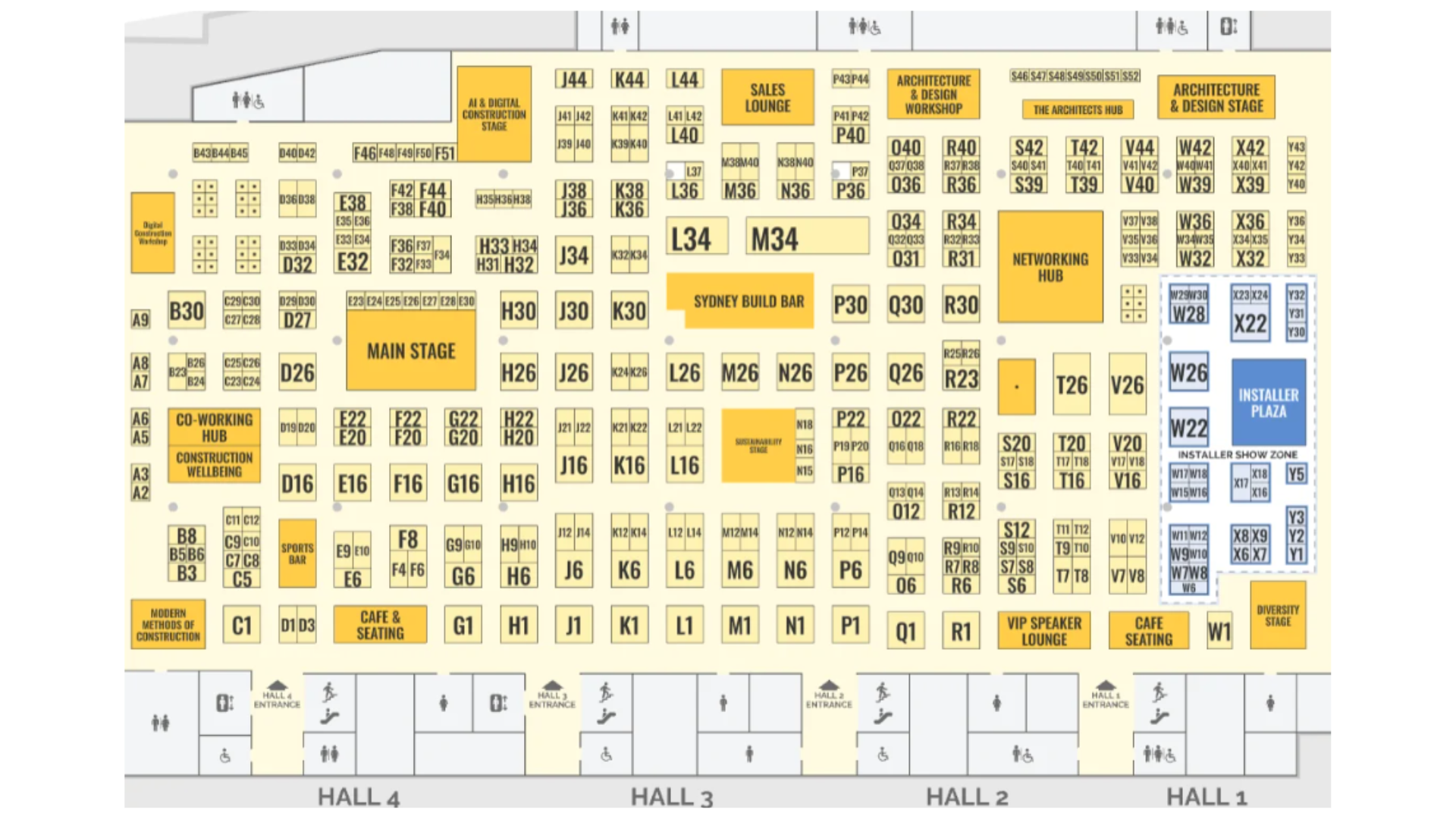 Floorplan:&nbsp;Halls 1-4 & 6-7