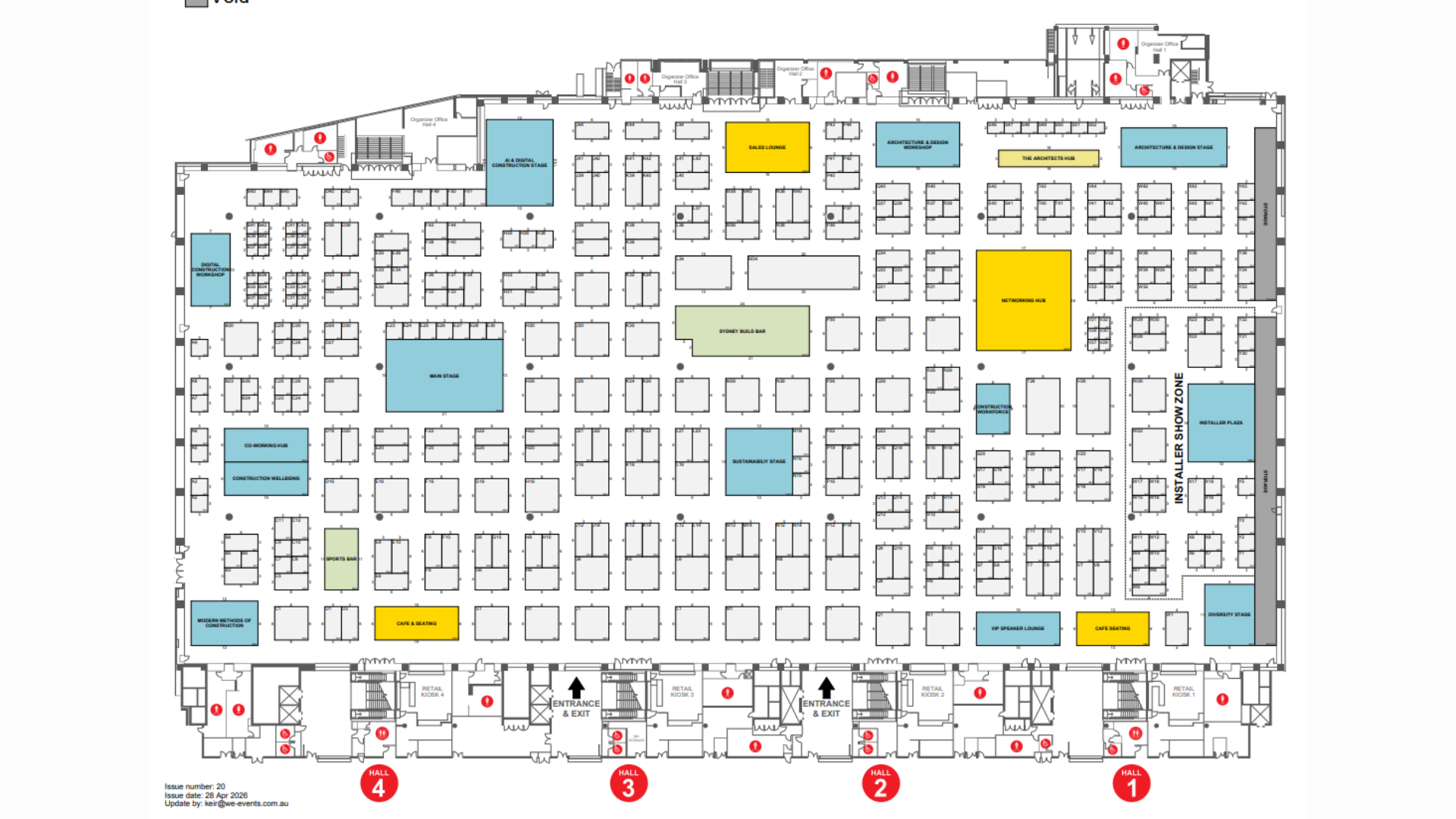 Floorplan:&nbsp;Halls 1-4 & 6-7