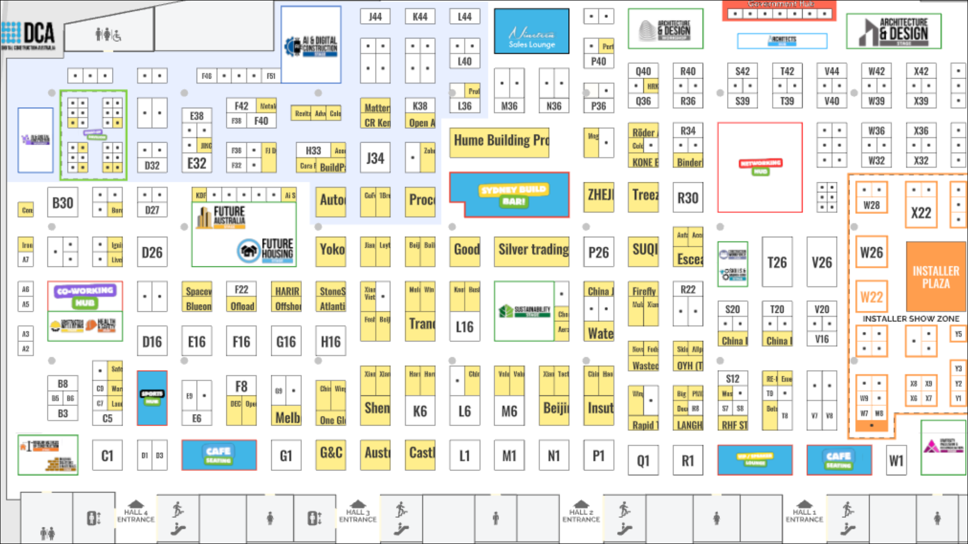 Floorplan:&nbsp;Halls 1-4 & 6-7