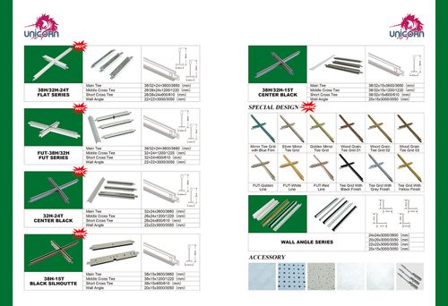 Ceiling Tee Grids -Main Tee Cross Tee Wall angle