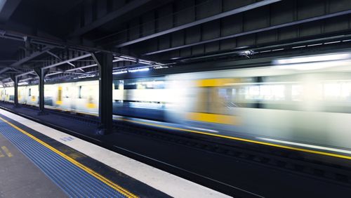 Passengers now boarding the Sydney Metro M1 Line