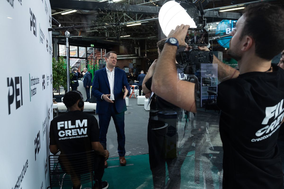 Behind-the-scenes video interview at the Infrastructure Investor Global Summit 2026