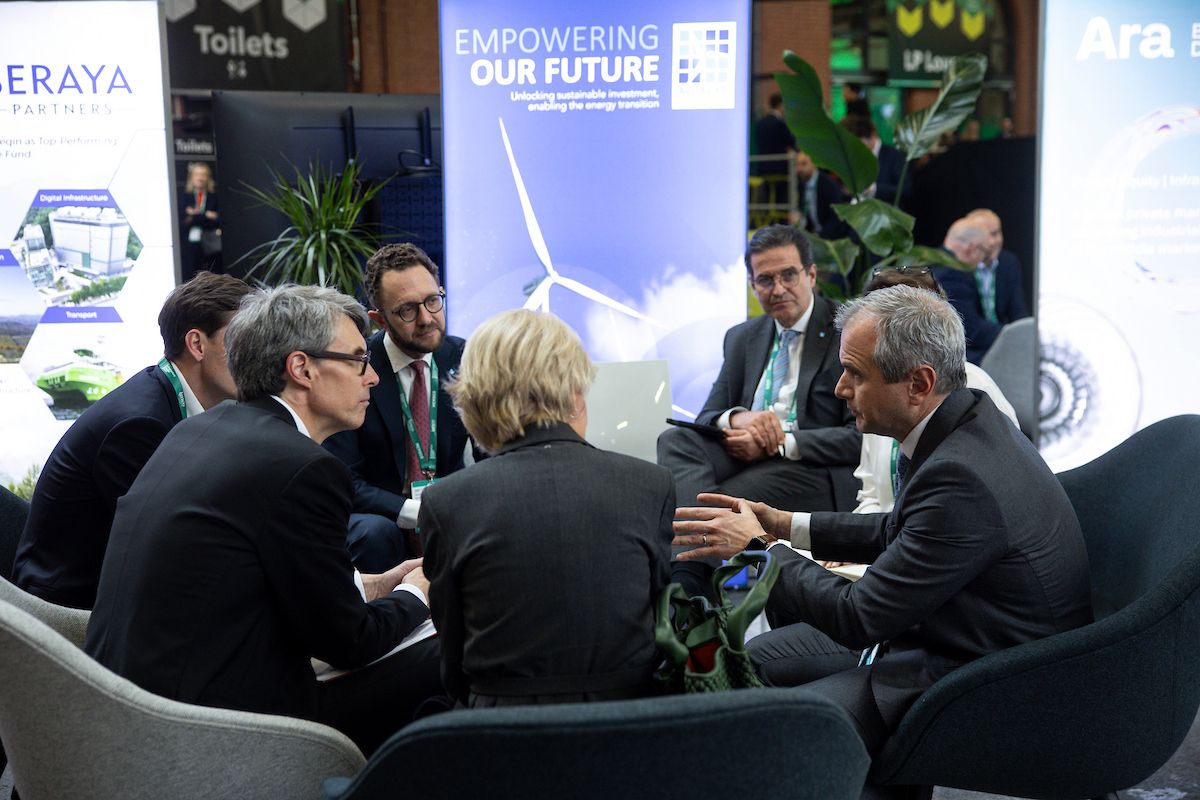 Investors and developers in a roundtable discussion at the Infrastructure Investor Global Summit