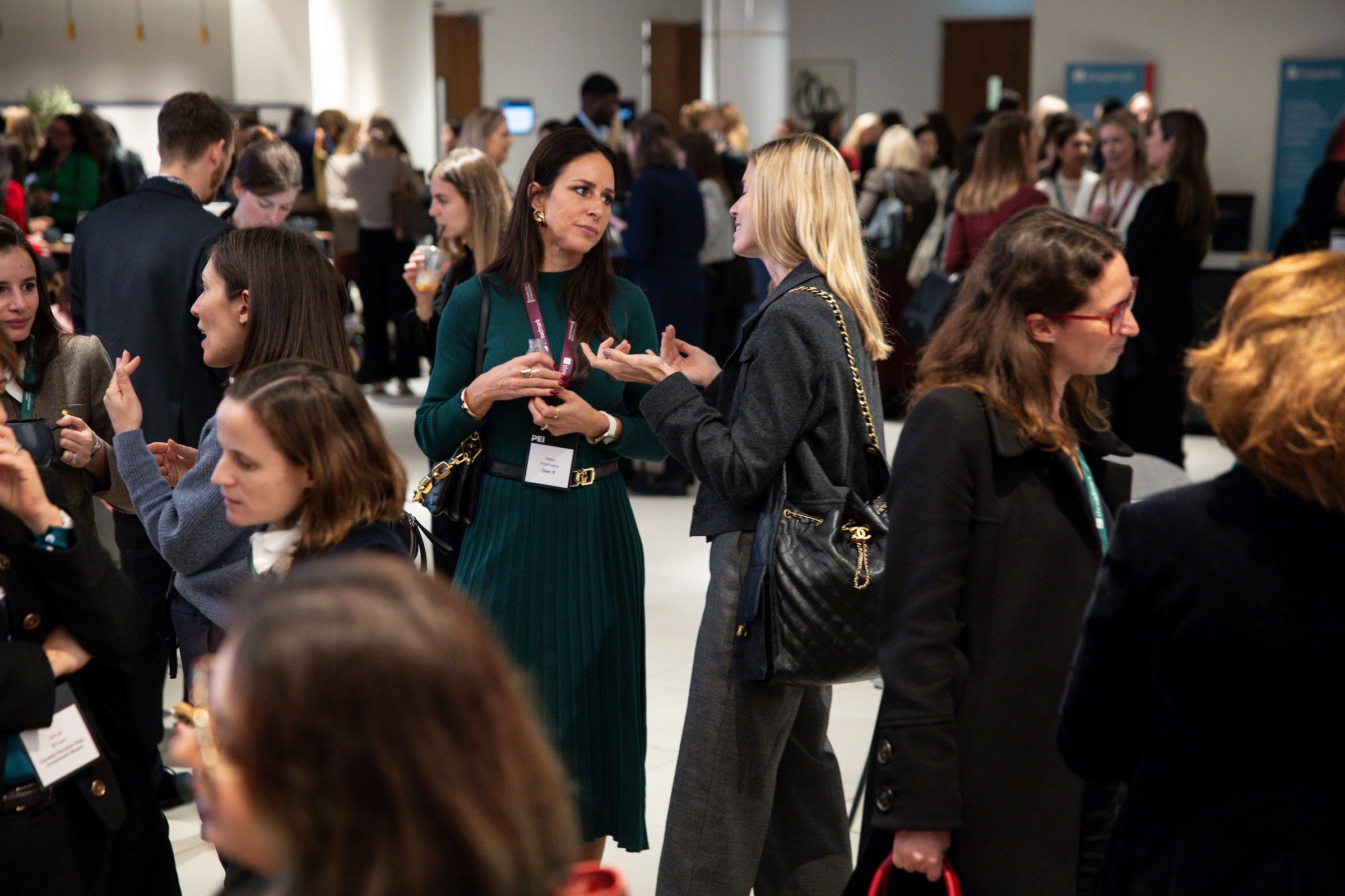 Women in Private Markets Summit attendees networking