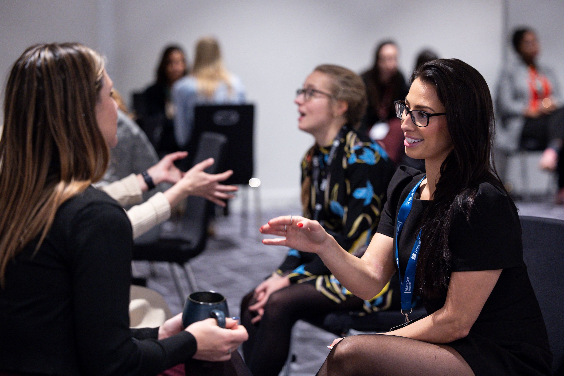 Attendees at the Women in Private Markets Summit event space