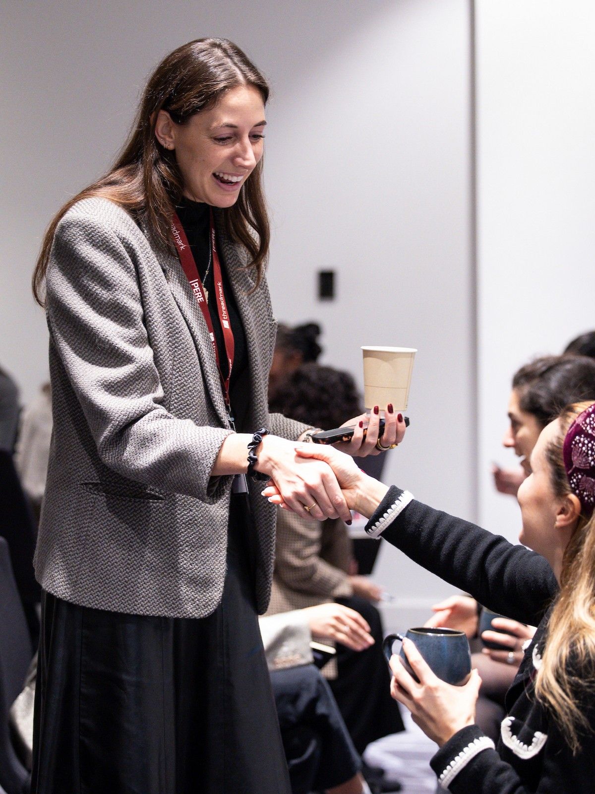Delegates networking at the Women in Private Markets Summit