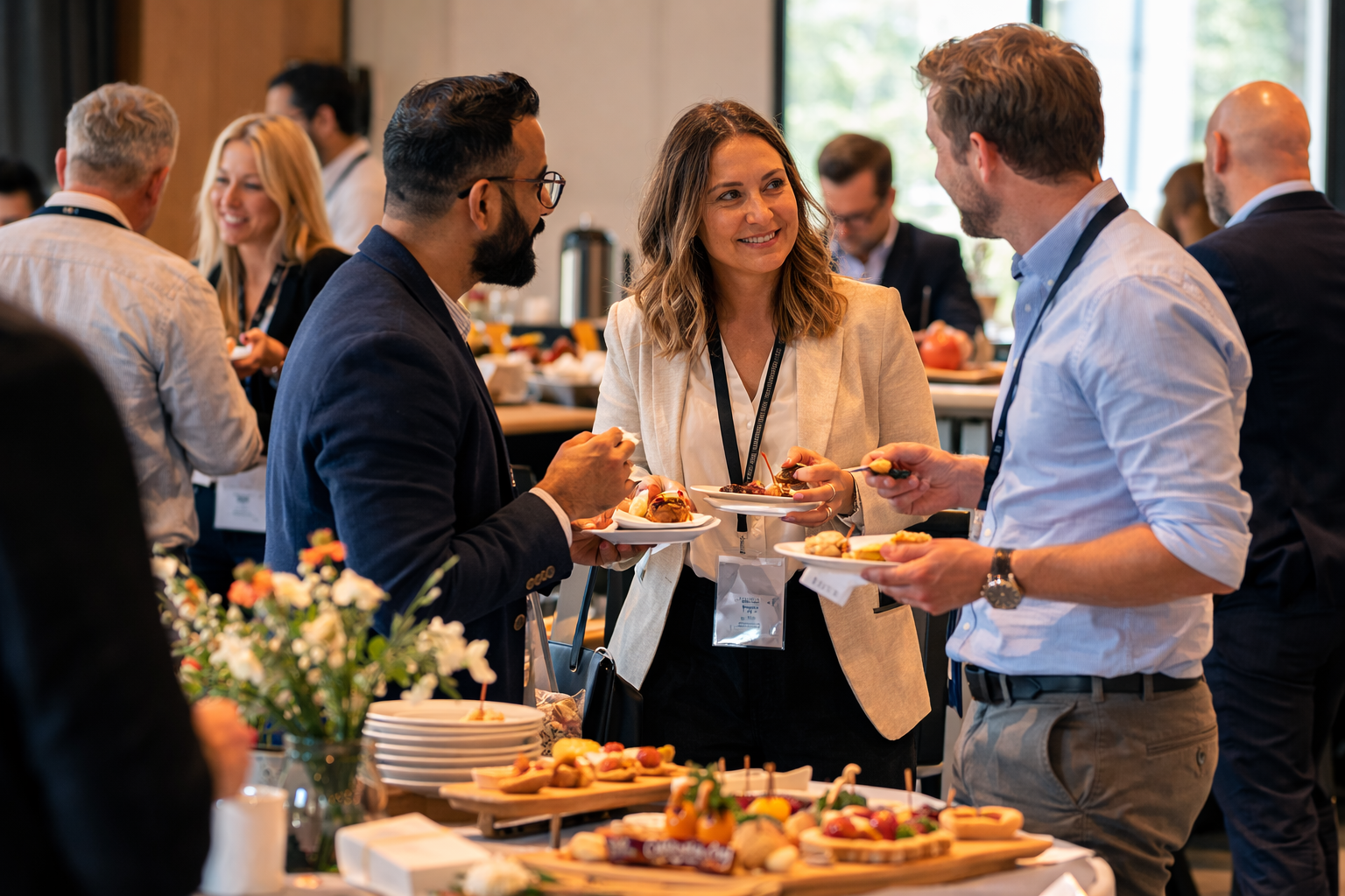 Delegates attending the networking lunch