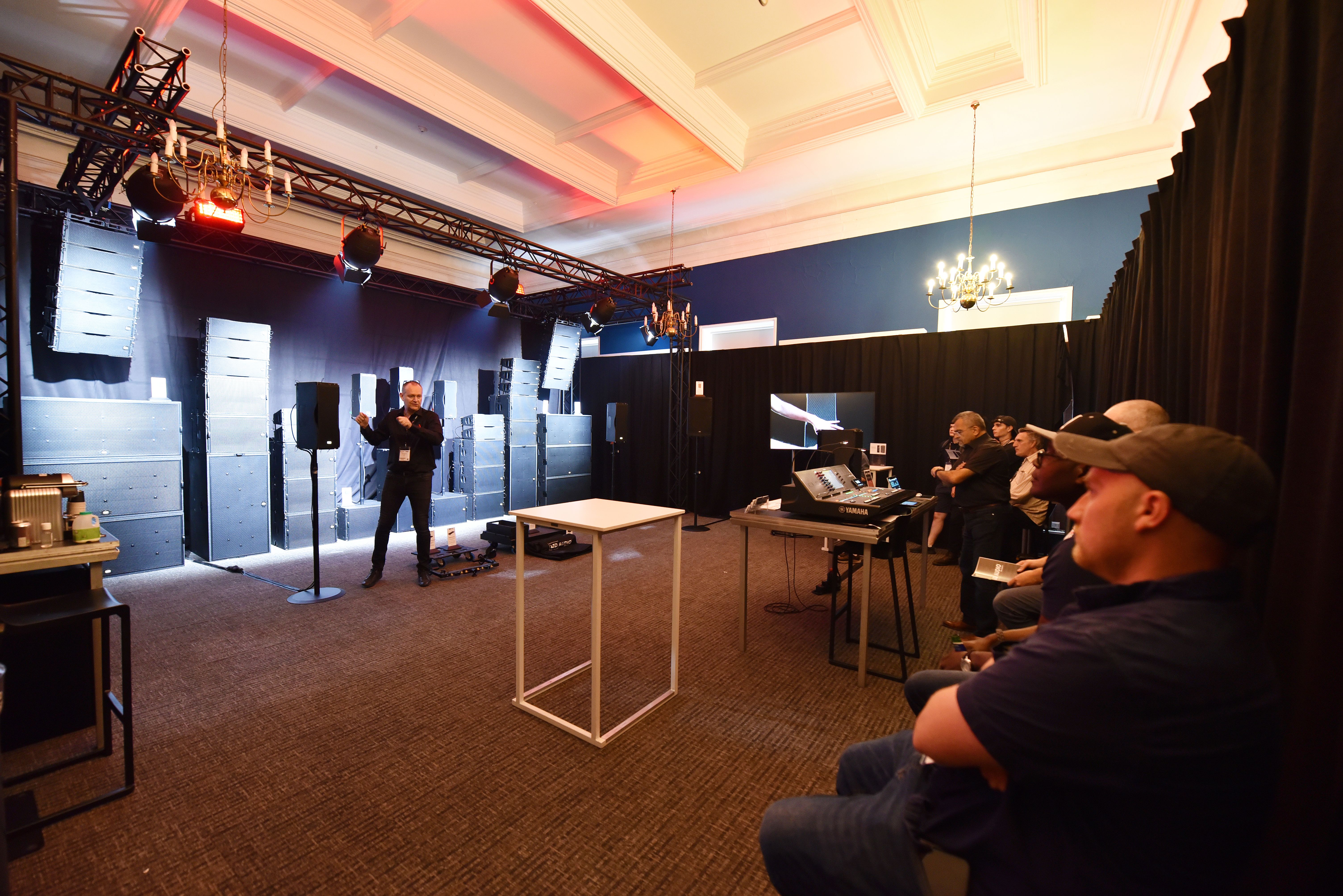 Live audio demonstration by RCF Audio at PLASA Show 2022