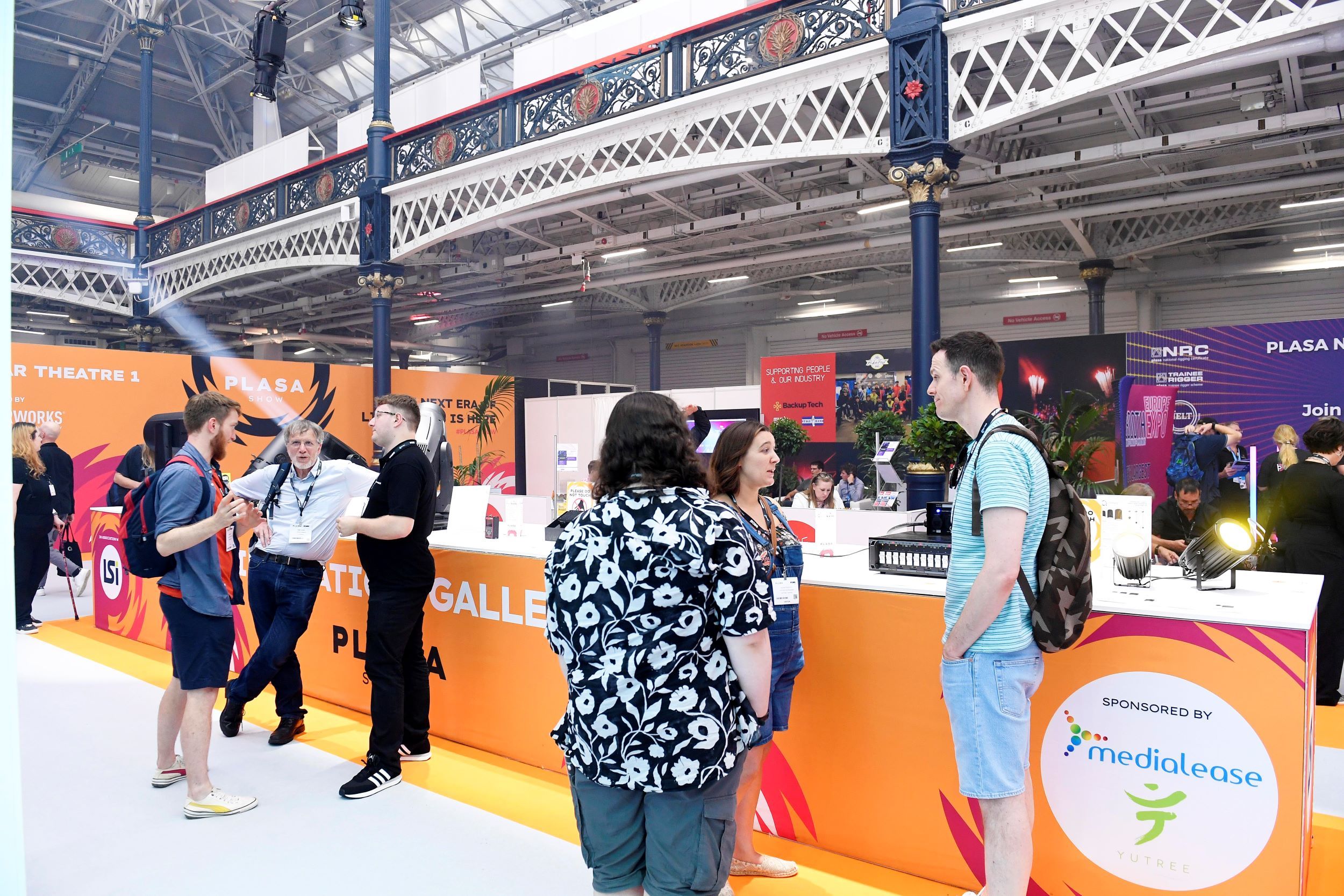 PLASA Show visitors browsing products on the Innovation Gallery
