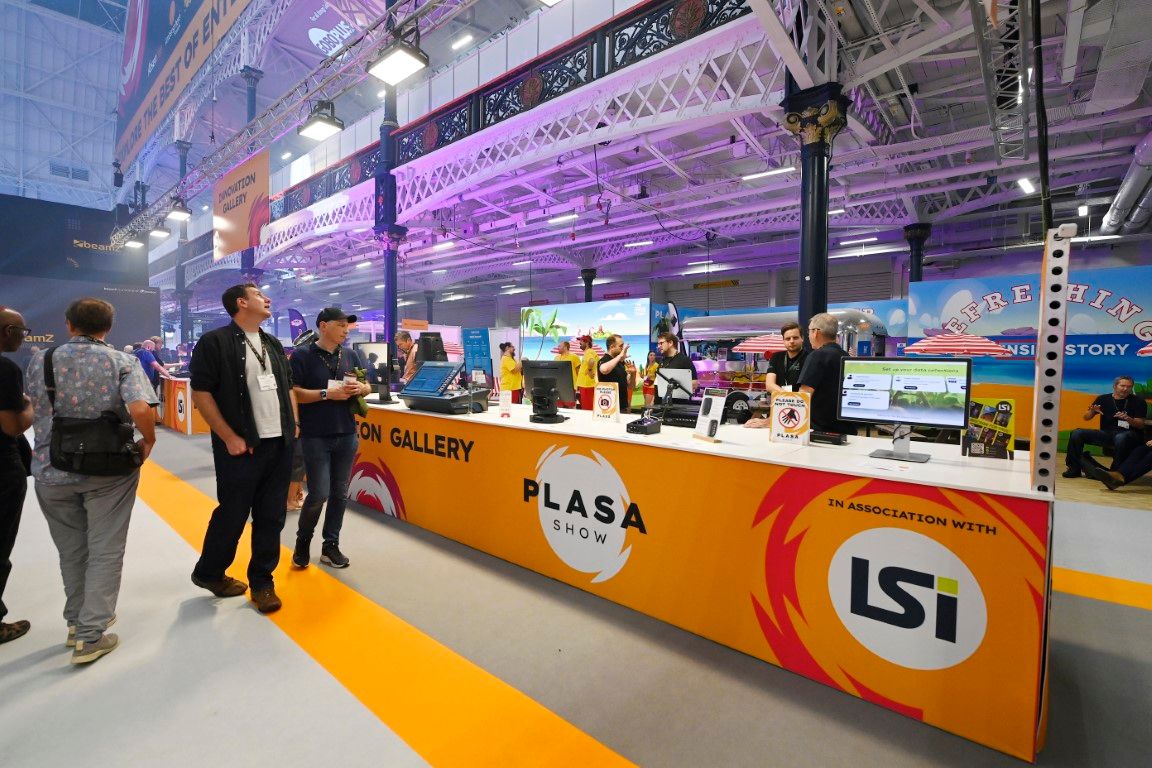 PLASA Show visitors browsing products on the Innovation Gallery