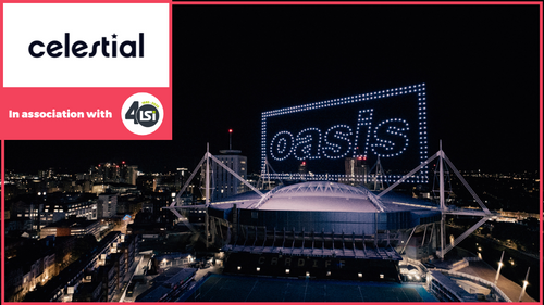 Behind The Scenes With Celestial: The Story Of The OASIS ‘Bat Signal’ In The Night Sky